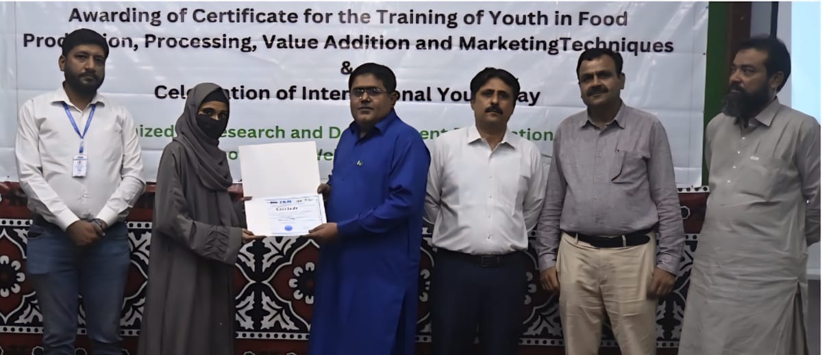 Sanghar, 230 Trainees Receive Certificates Under Urban Food Project