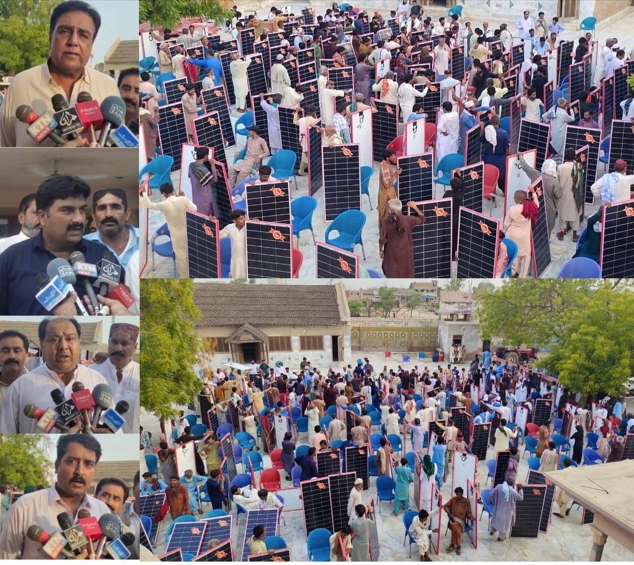 نوشهروفيروز جي يوسي گهيڙ گجو ۾ 400 خاندانن ۾ سولر پليٽون ورهايون ويون