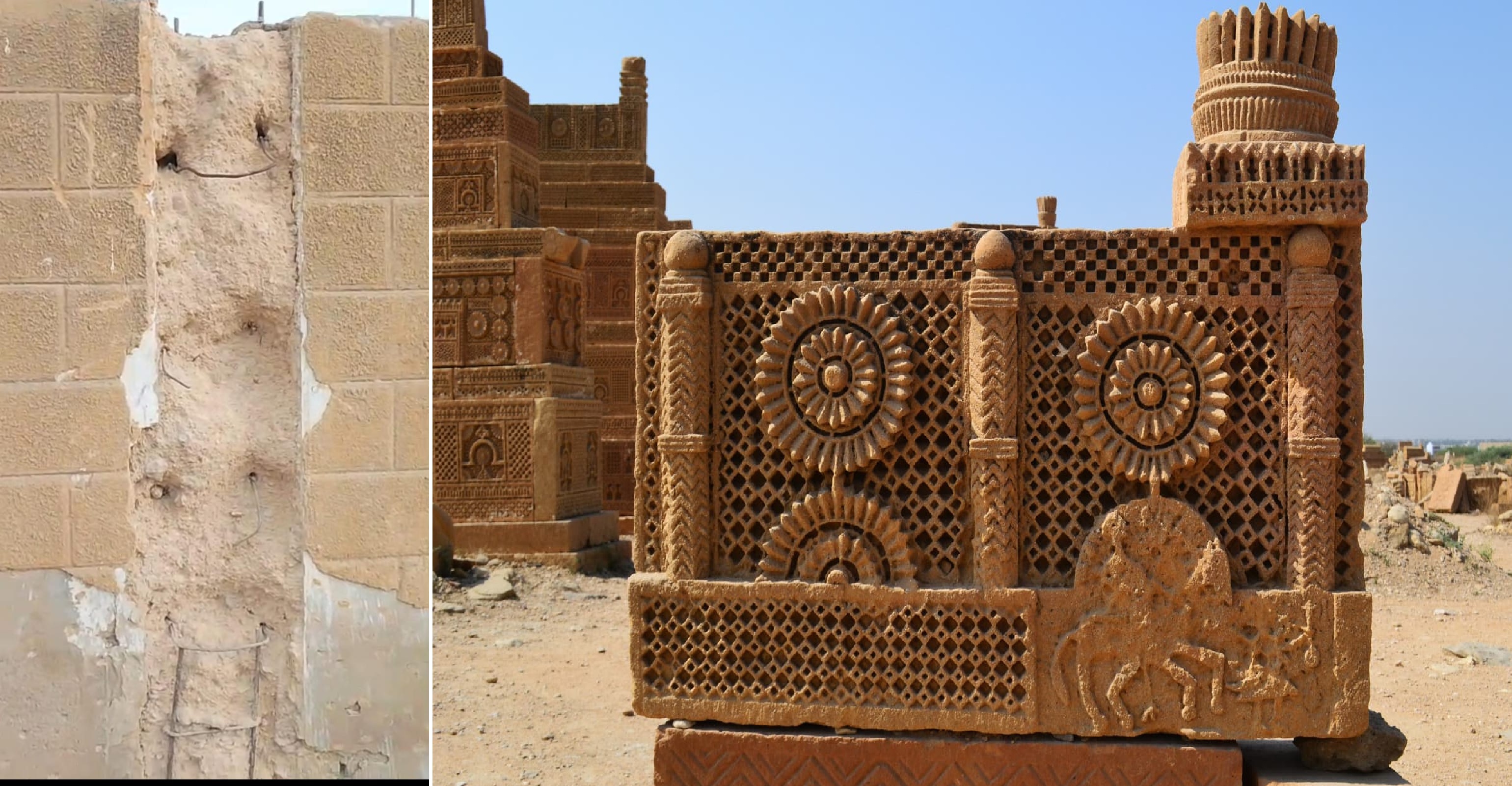 ملير: چوڪنڊي قبرستان بد انتظامي ۽ بي ڌياني سبب خطري هيٺ