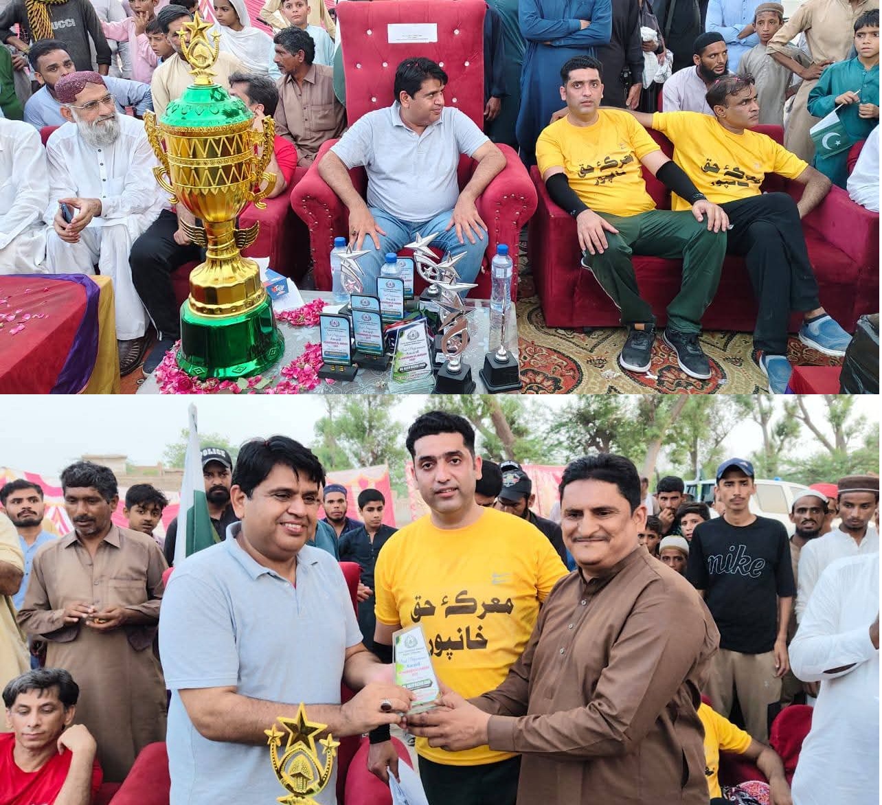 شڪارپور ۾ جشن آزاديءَ جون تقريبون جاري، ڪرڪيٽ ميچ خانپور روينيو ۽ ٽاؤن جي ٽيم کٽي ورتي