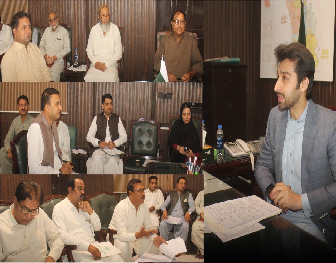 نوشهروفيروز ۾ ڊپٽي ڪمشنر محمد ارسلان سليم جي صدارت هيٺ اجلاس