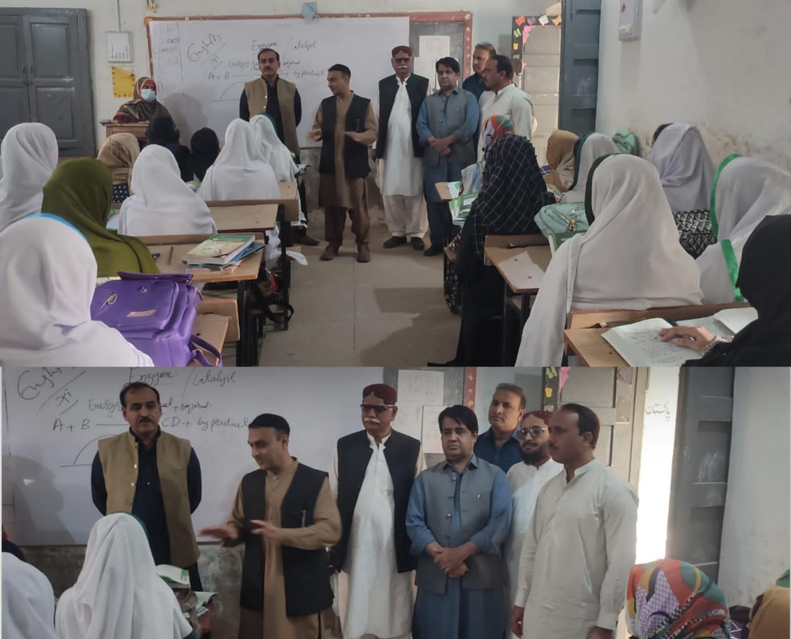 ڊي جي ڪاليجز سنڌ پروفيسر نويد رب پاران پڊعيدن ۾ گرلز ڊگري ڪاليج جو دورو