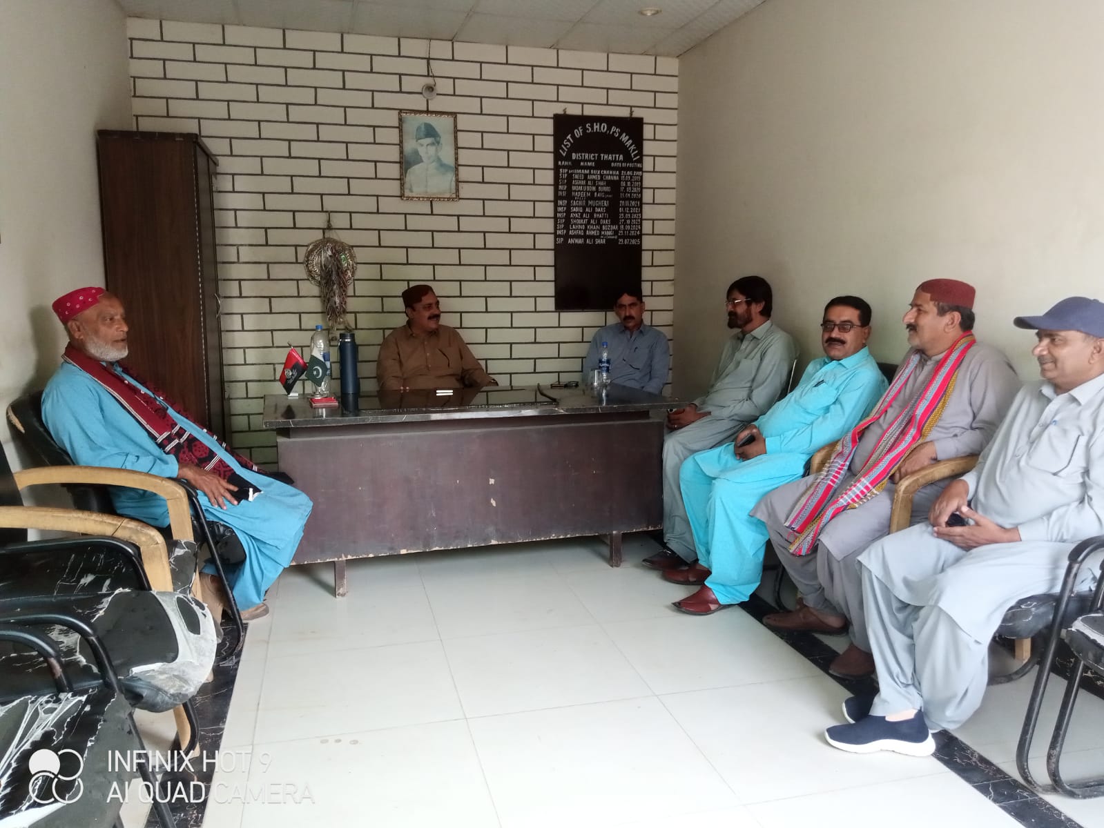 ٺٽي ۾ پريس ڪلب ۽ يونين آف جرنلسٽس حيدرآباد جي عهديدارن جو اجلاس