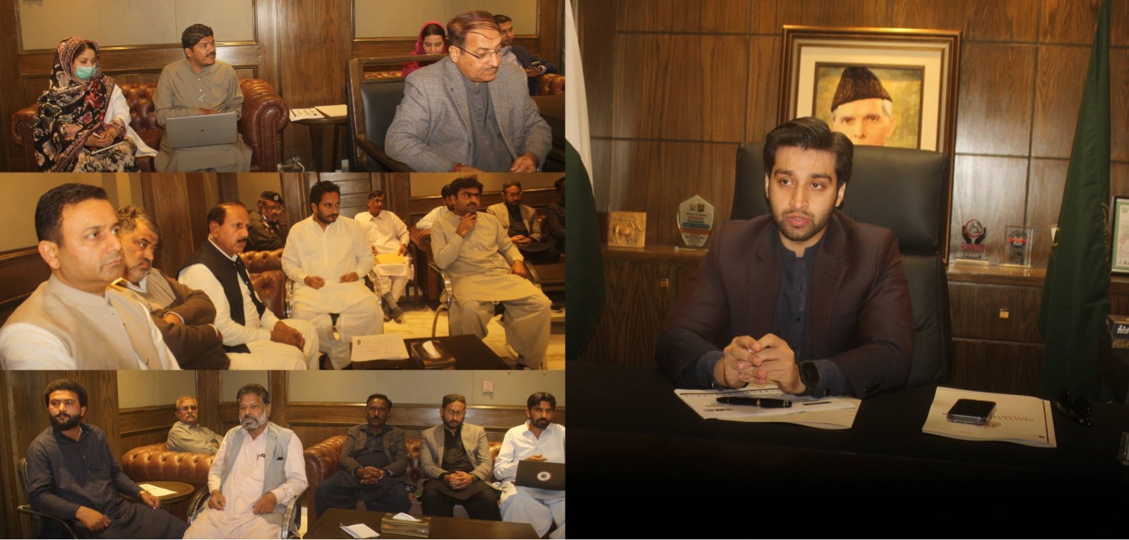 ڊپٽي ڪمشنر نوشهروفيروز محمد ارسلان سليم جي صدارت هيٺ پوليو مهم بابت اجلاس