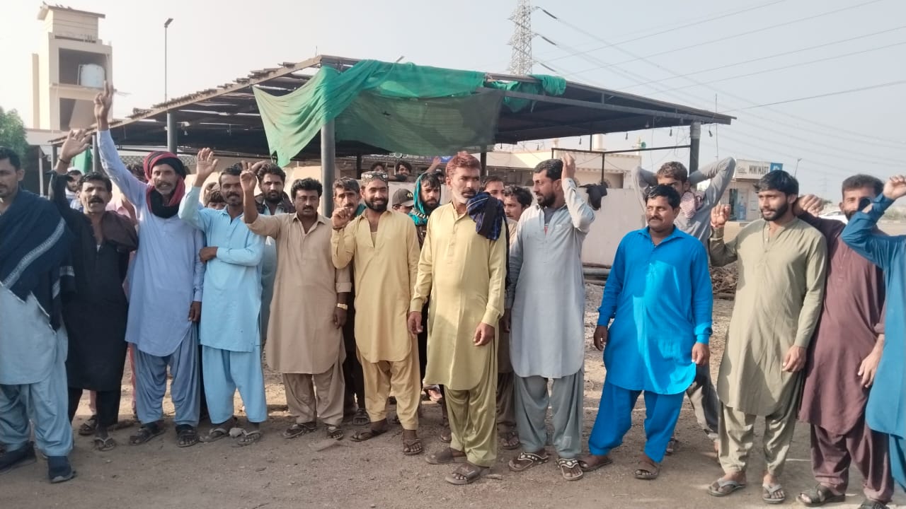 ملير ۾ پورهيتن جو بنيادي حقن جي حاصلات لاءِ ۽ يونين اڳواڻن خلاف ڪم ڇڏ هڙتال