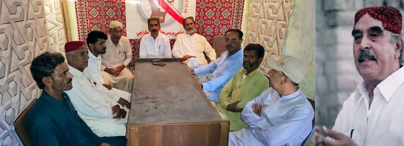 عوامی پریس کلب ملیر کی جانب سے عظیم سندھی مفکر انور پیرزادہ کو شاندار خراجِ عقیدت پيش