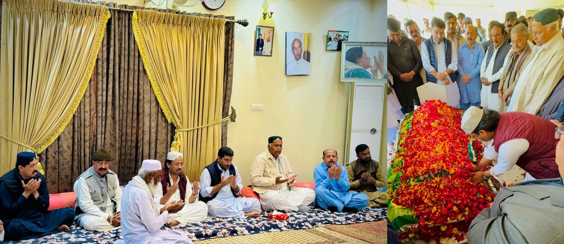 عمرڪوٽ: اڳوڻي ايم پي اي سيد علي مردان شاھ جي 6 ھين ورسي ڳوٺ کاروڙو سيد ۾ ملھائي وئي