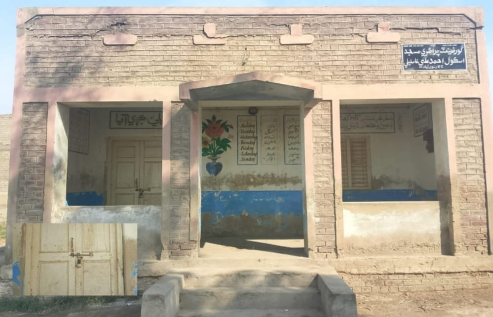 هڱورجا ڀرسان ڳوٺ احمد علي خاصخيلي جو پرائمري اسڪول استاد مقرر نه ٿيڻ سبب ڪيترن ئي مهينن کان بند پيل