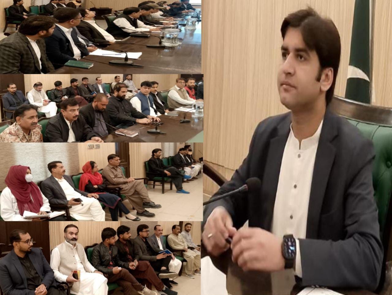 ڊپٽي ڪمشنر ٺٽو سرمد علي ڀاڳت جي صدارت هيٺ پوليو مهم بابت اجلاس