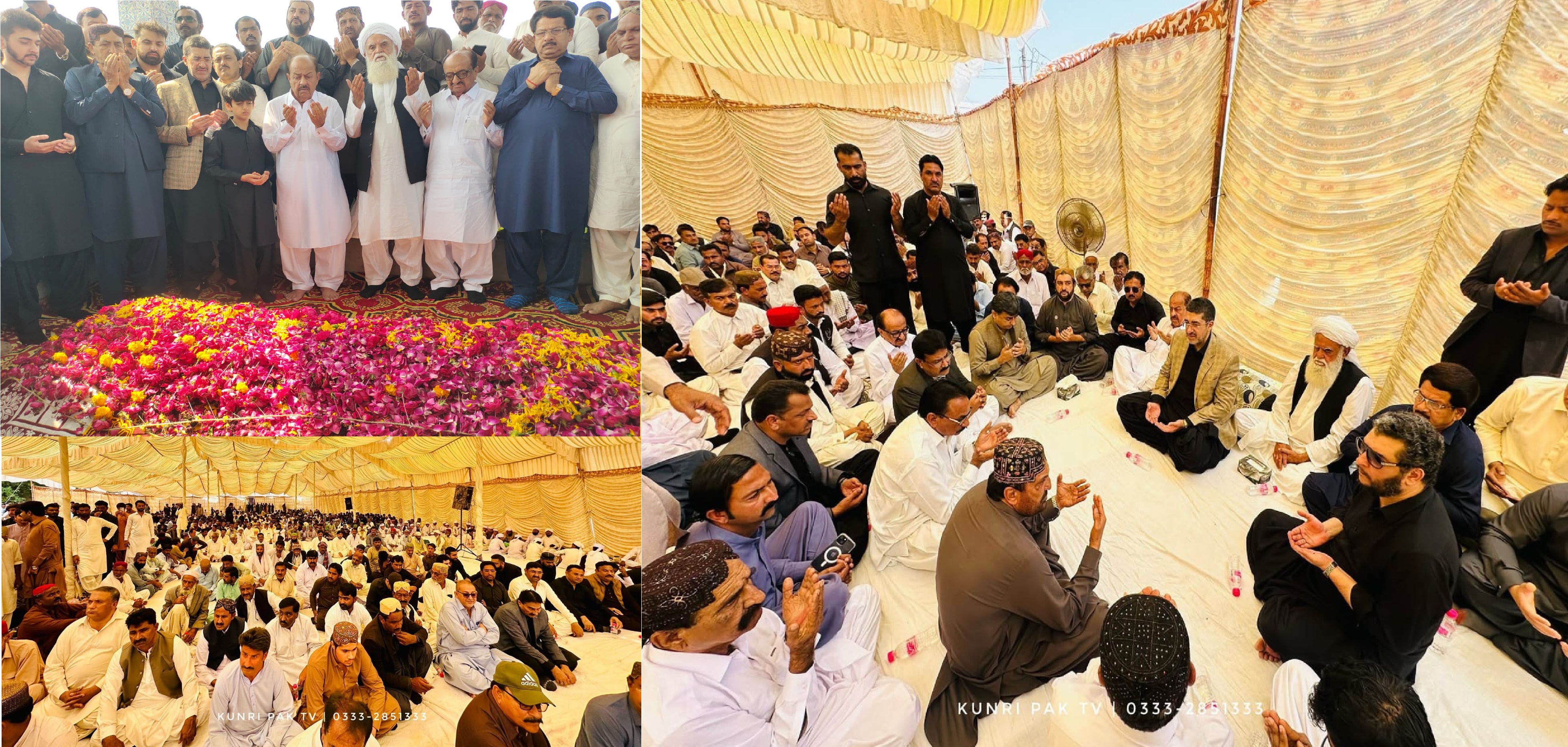 اڳوڻي ايم اين اي نواب يوسف ٽالپر جي وڇوڙي کي سال مڪمل، سندس پهرين ورسي تقريب ۾ هزارين ماڻهو شريڪ، کيس ڀيٽا پيش