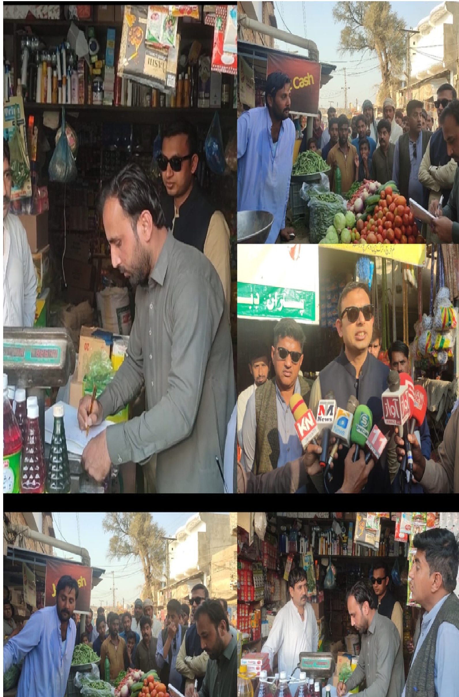 نوشهروفيروز ۾ اسسٽنٽ ڪمشنر پاران شهر جو دورو، شين جا اگهه معلوم ڪيا