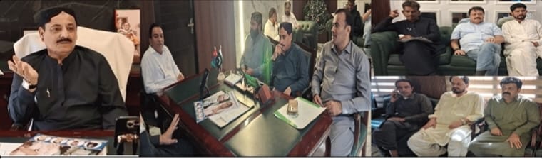 گڏاپ ميونسپل ڪارپوریشن جي چيئرمين طارق عزیز بلوچ جي صدارت ۾ اجلاس