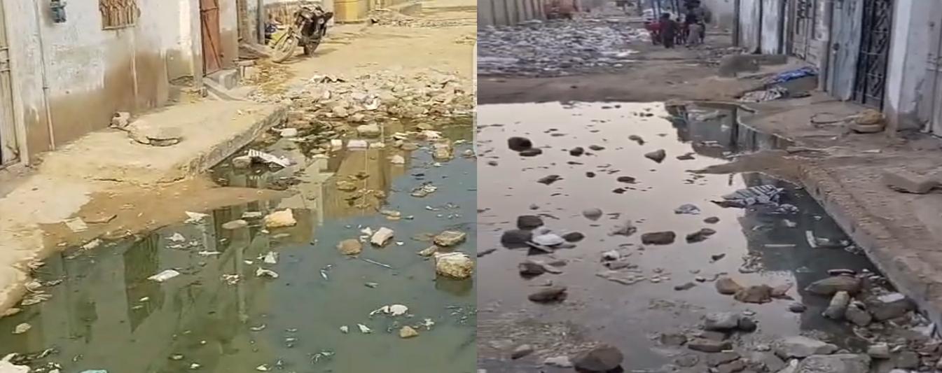 ملير جي ڀٽائي آباد ۽ بختاور ڳوٺ گندگي جي ور چڙهيل، عوام سخت پريشان
