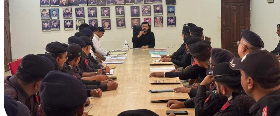 ايس ايس پي شڪارپور محمد ڪليم جي صدارت هيٺ اجلاس ٿي گذريو