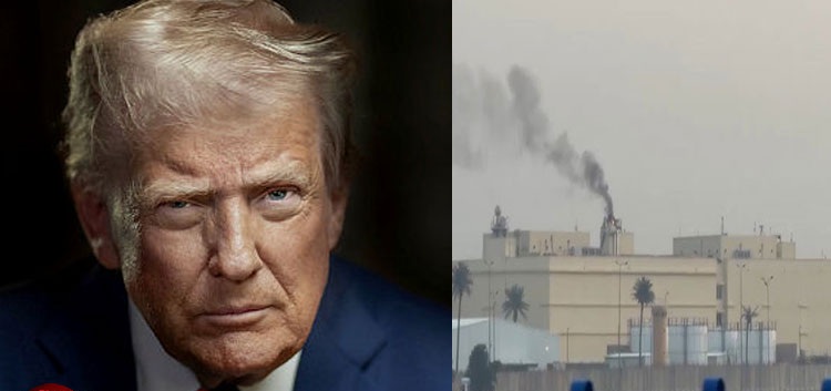 عراقی دارالحکومت بغداد میں امریکی سفارتخانے پر حملہ، ٹرمپ کے مشیر کی ایران میں فتح کا اعلان کر کے وہاں سے نکلنے کی تجویز