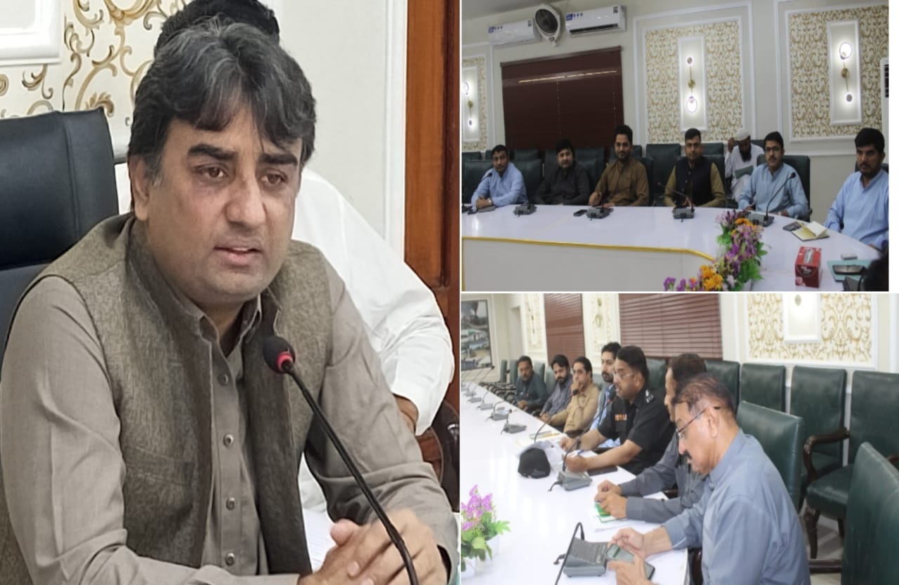 عمرڪوٽ ۾ ڊي سي نويد الرحمان لاڙڪ جي صدارت هيٺ اجلاس