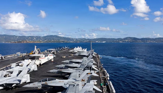 امریکی بحری بیڑا جنگی میدان سے کہاں چلا گیا؟