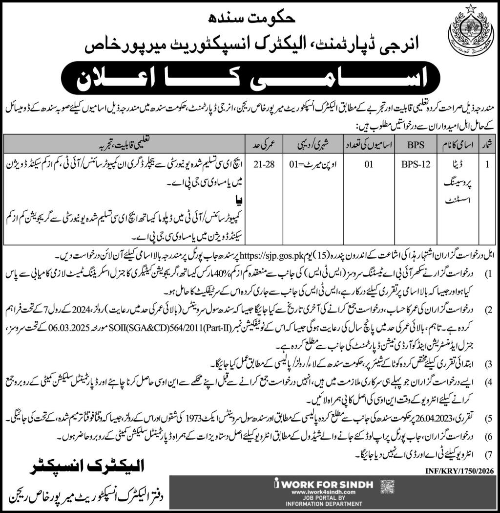 Energy Department MirpurkhasSindh