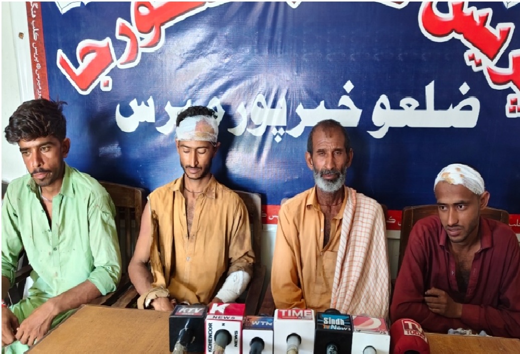 ھڱورجا ۾ ڳوٺ ڪينجھر مڱڻيجو واسين جو با اثر خلاف احتجاجي مظاهرو