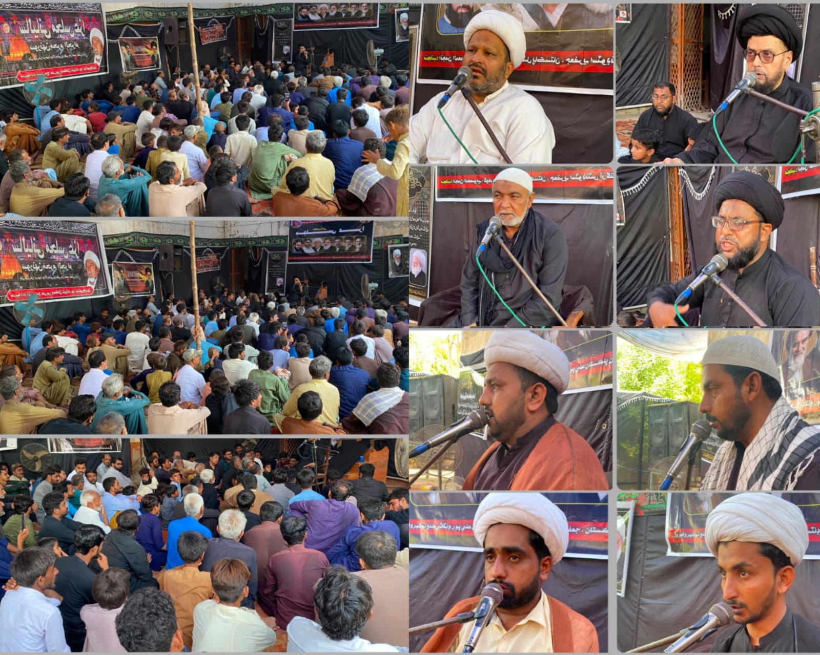 نوشهرو فيروز ۾ حضرت امام حسين ۽ سندن وفادار جانثارن جي ياد ۾ مجلسِ عزا برپا