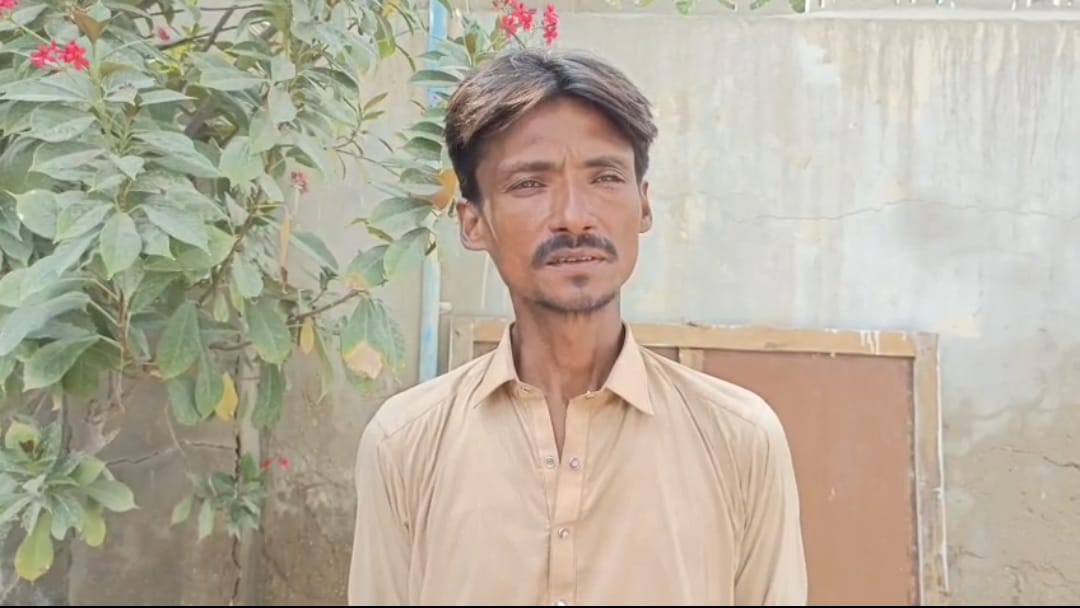 ڀريا روڊ واسي عمران گوري جو نوشھروفيروز ۾ احتجاج