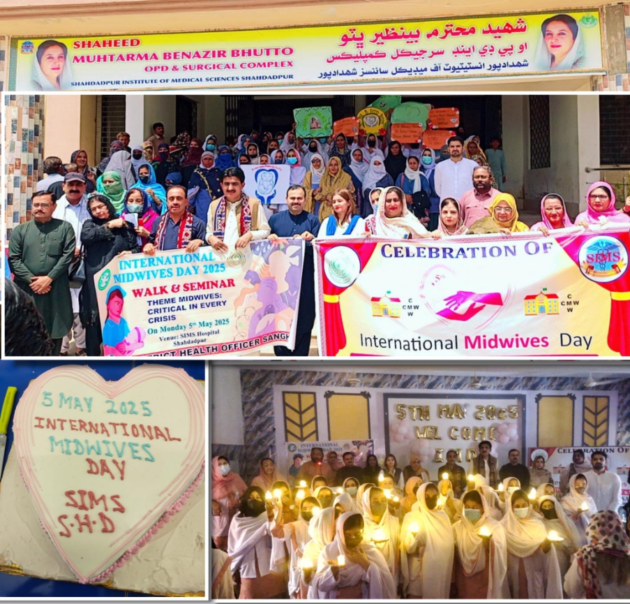 International Midwifery Day Celebrated at Shahdadpur SIMS Hospital