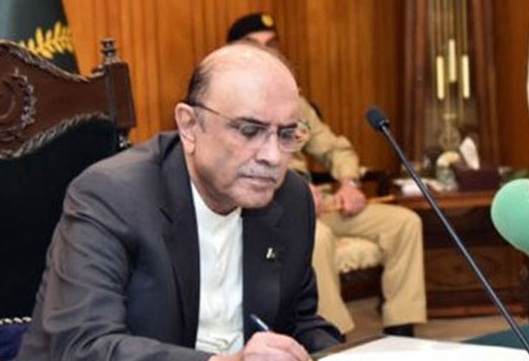 President Asif Zardari Signs Bill Banning Child Marriages