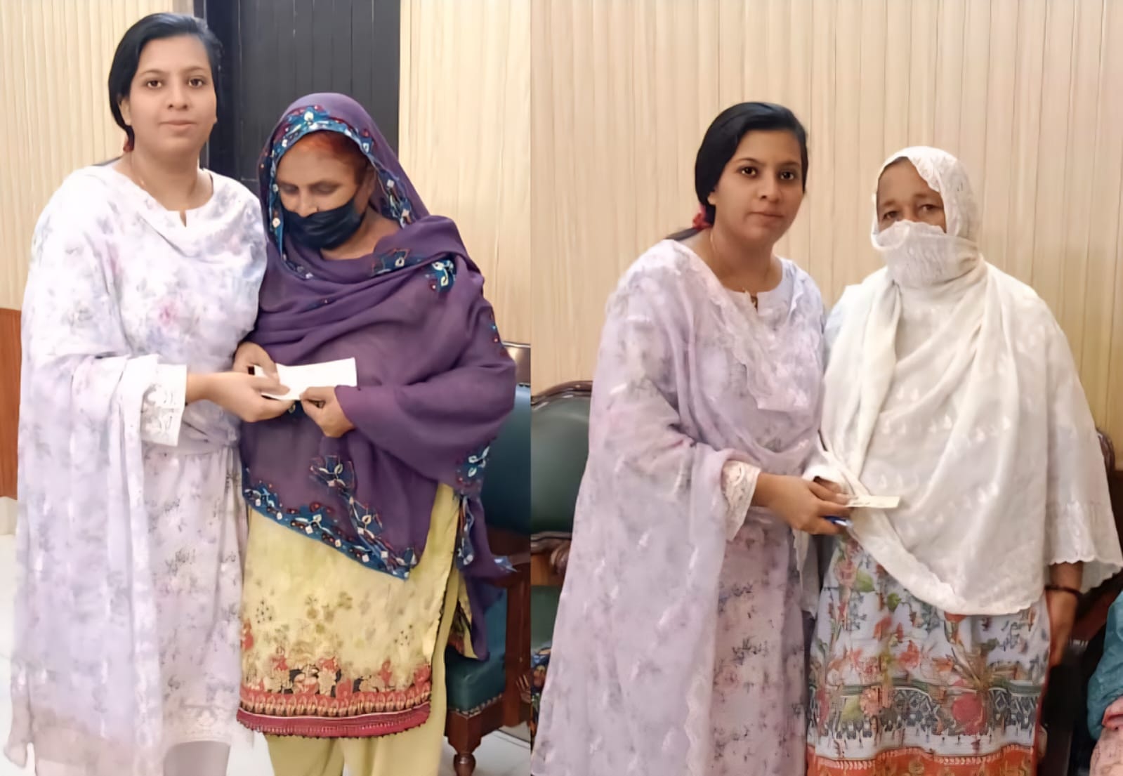DC Sanghar Distributes Benevolent Fund Cheques to 130 Widows