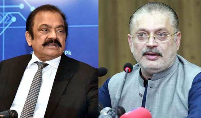 رانا ثناءاللہ کا شرجیل انعام میمن سے ایک بار پھر ٹیلیفونک رابطہ، پانی کے مسئلہ پر مشاورت کے عمل کو آگے بڑھانے پر اتفاق