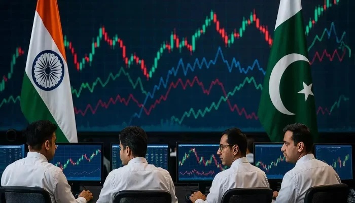 پاک بھارت کشیدگی: دونوں ممالک کی اسٹاک مارکیٹس میں شدید مندی