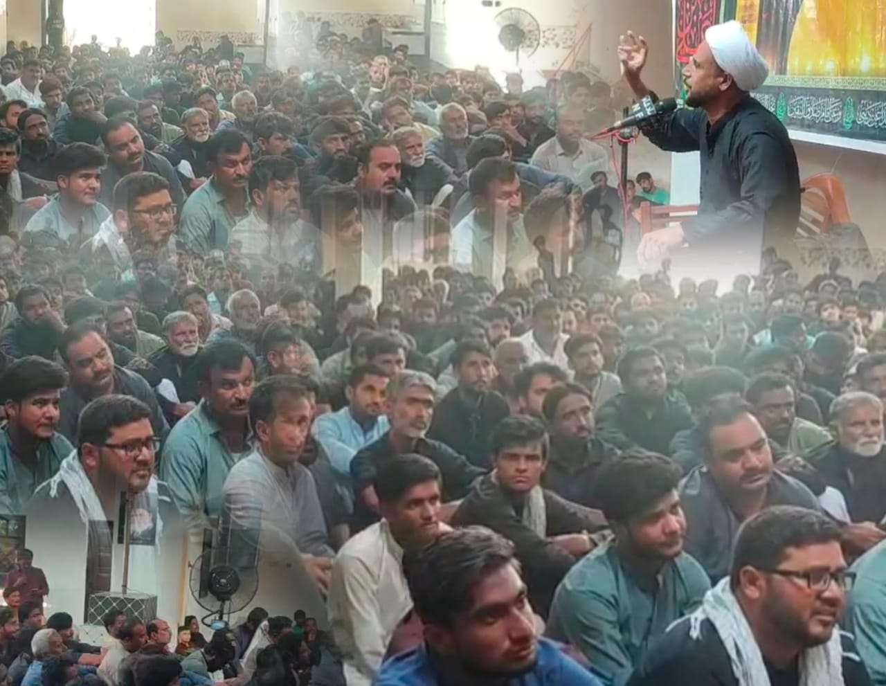نوشهروفيروز ۾ ڪربلا جي شهيدن کي ڀيٽا پيش ڪرڻ جو سلسلو جاري