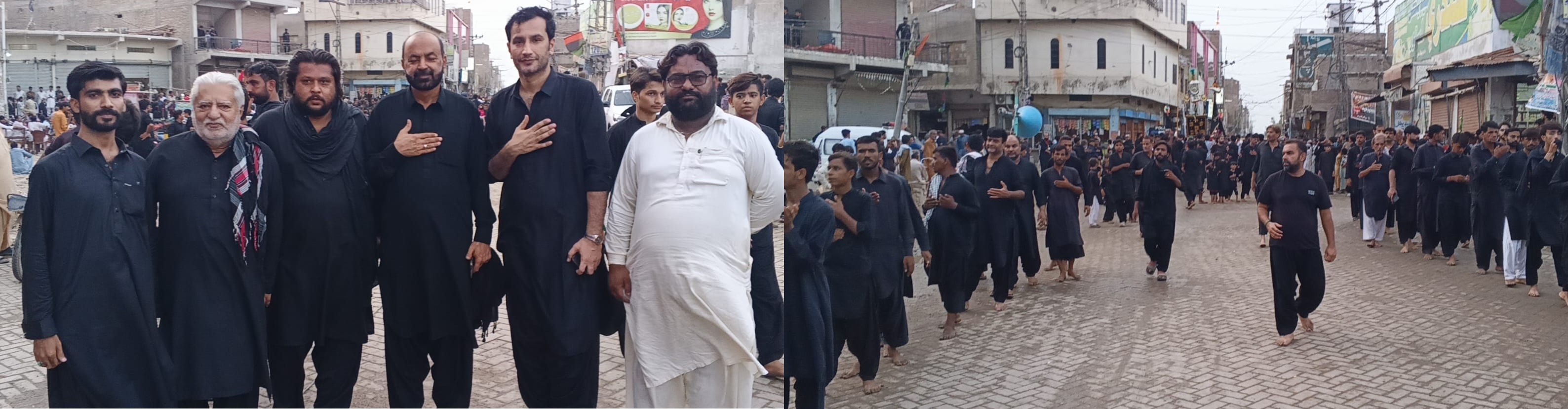 مورو ۾ ڪربلا جي شهيدن کي ڀيٽا پيش ڪرڻ لاءِ ماتمي جلوس برآمد، يا حسين جون صدائون بلند