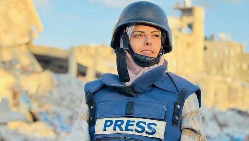 اسرائیلی فضائی حملوں میں آج فلسطینی صحافی مریم ابو دقہ شہید ہو گئیں