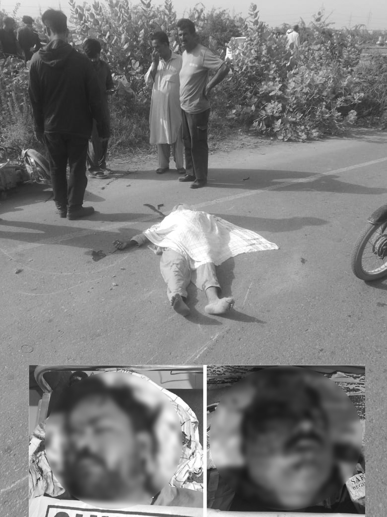 ملير: مهراڻ هاءِ وي اسٽيل ملز گيٽ ويجهو ٻن موٽر سائيڪلن ۾ خوفناڪ ٽڪر، ٻه نوجوان حياتيون وڃائي ويٺا