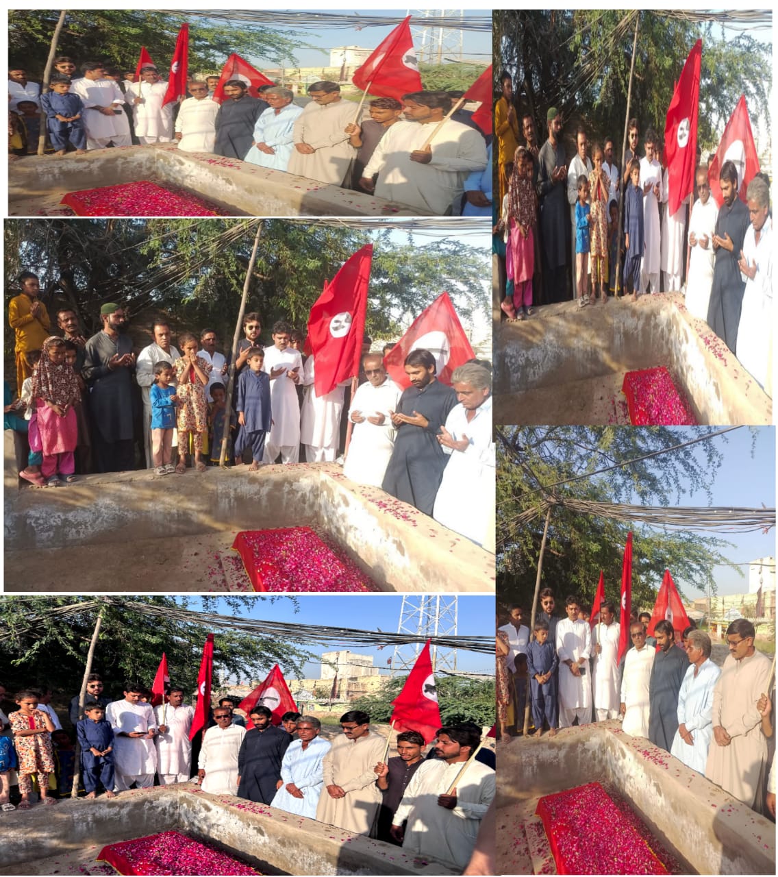 جسقم نوشهروفيروز پاران ٽوڙهي ڦاٽڪ جي شهيدن جي 41هين ورسي ملهائي وئي