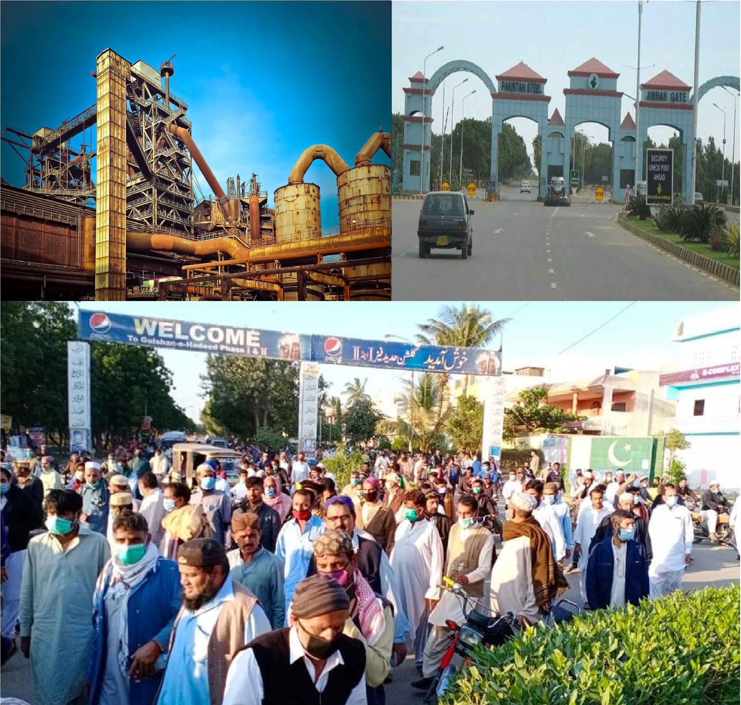 اسٽيل ملز ملازمن جا وکري ويل خواب ۽ زوال جو شڪار  اجڙي ويل گلشن حديد ۽ اسٽيل ٽائون  جا رھواسي ..!!