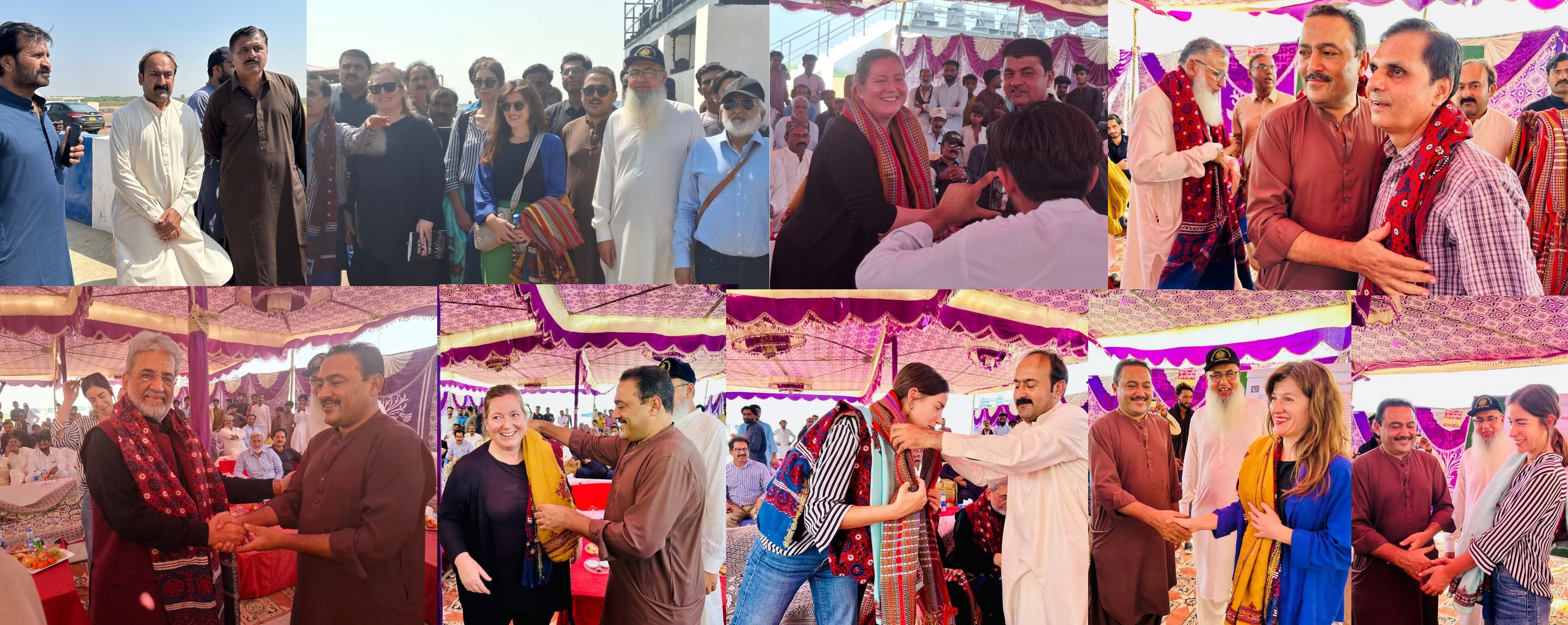 ورلڊ بئنڪ جي وفد پاران ڪيٽي بندر جي مختلف علائقن جا دورا