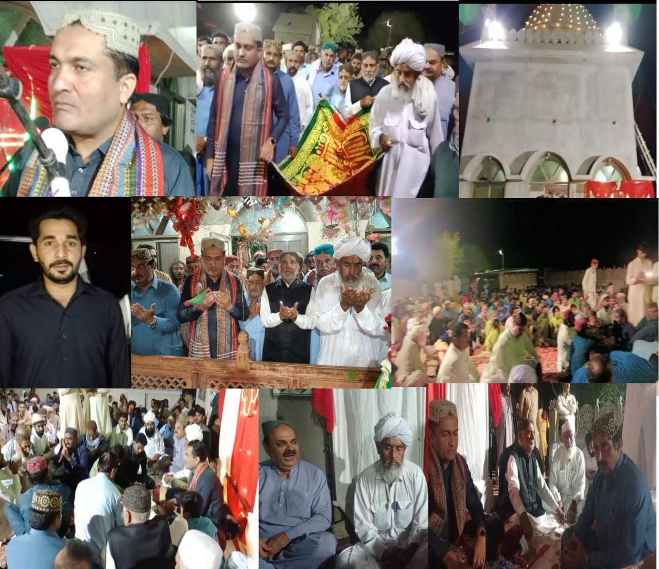 ڪنري ويجهو صوفي بزرگ ڏاڏو شاهو فقير رند جو عرس ملهايو ويو