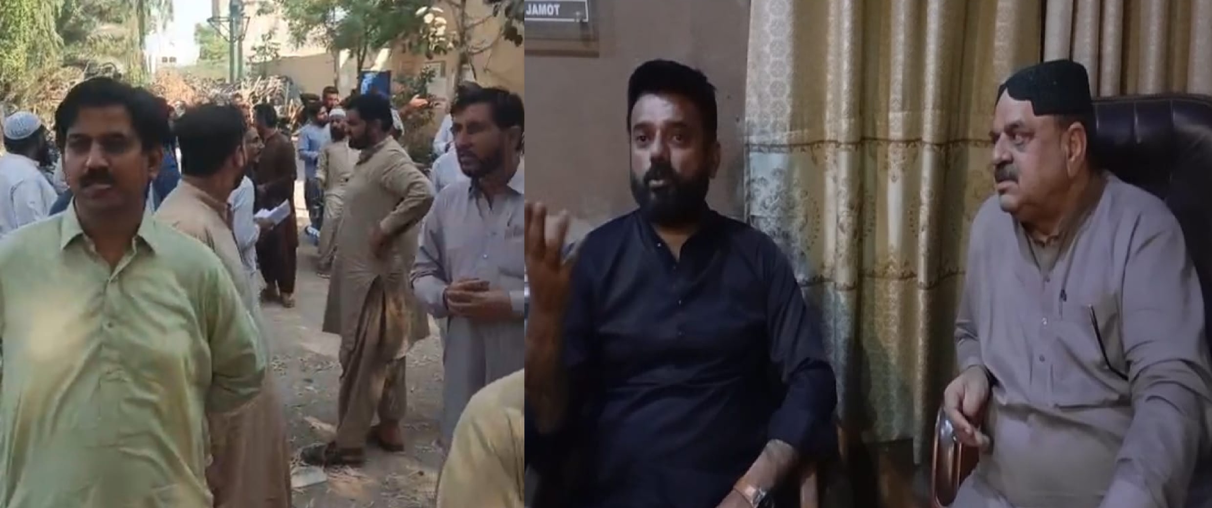 ملير: شاھ لطيف ٽائون ٿاڻي ۾ وڪيلن ۽ پوليس ۾ تڪرار، ٿاڻي ٻاهران ڌرڻو