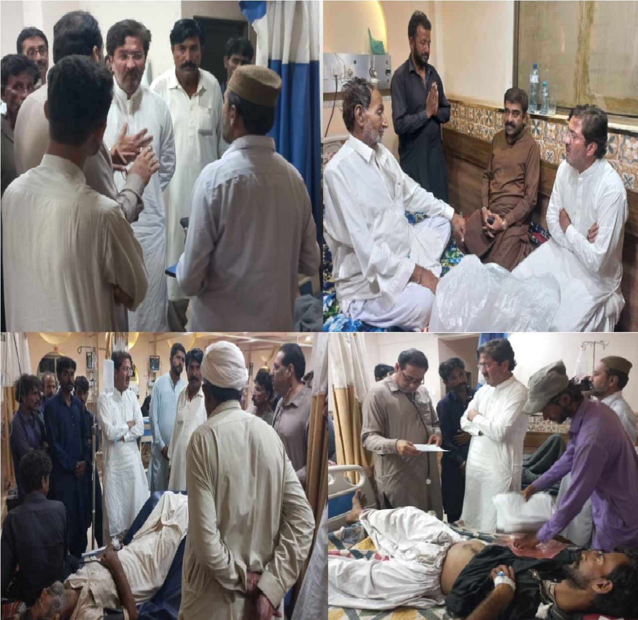 صوبائي وزير رياض شاهه شيرازي پاران سول اسپتال مڪلي جو دورو