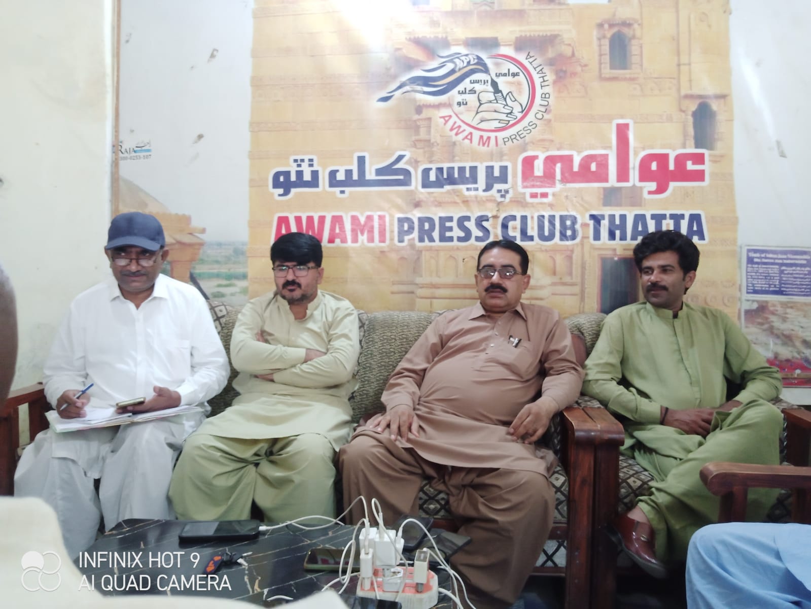 عوامي پريس ڪلب ٺٽو جي جنرل باڊي جو صدر بلاول سمون جي صدارت ۾ اجلاس, مختلف پروگرام ڪرائڻ بابت غور ويچار