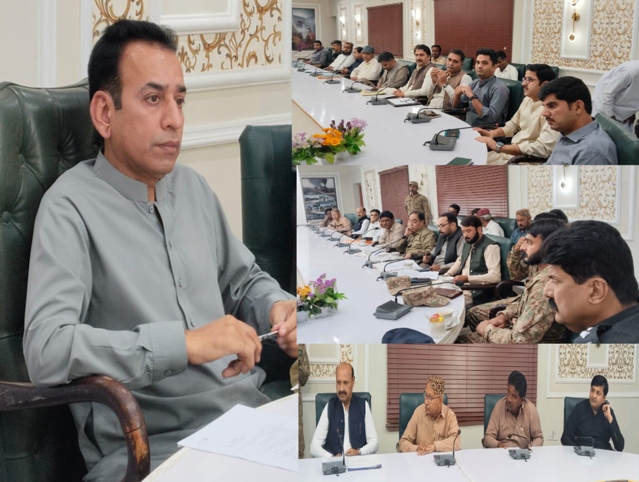 ايڊيشنل ڊپٽي ڪمشنر ون عمرڪوٽ جاويد احمد ڏاھري جي صدارت هيٺ اجلاس