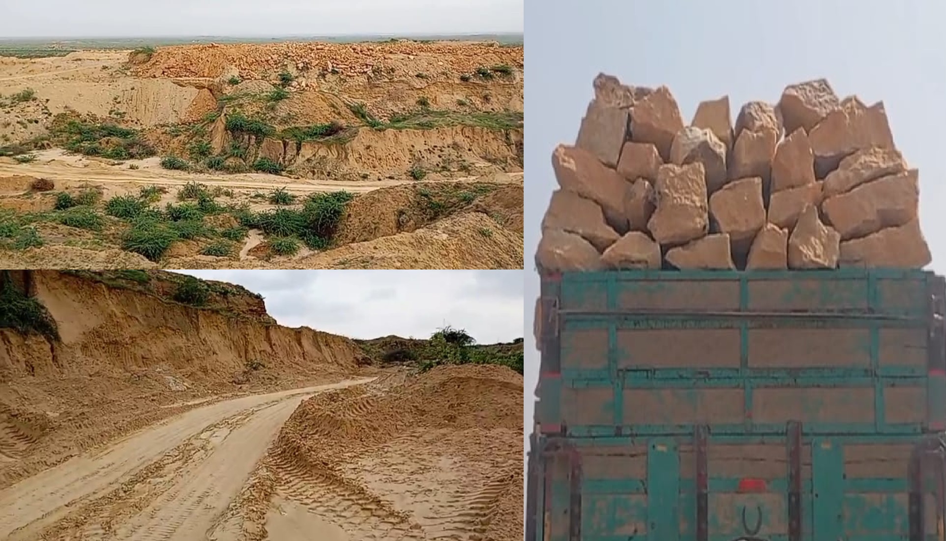 ملير جي مختلف علائقن مان ريتي بجري ۽ پٿر جي مبينا چوري جاري