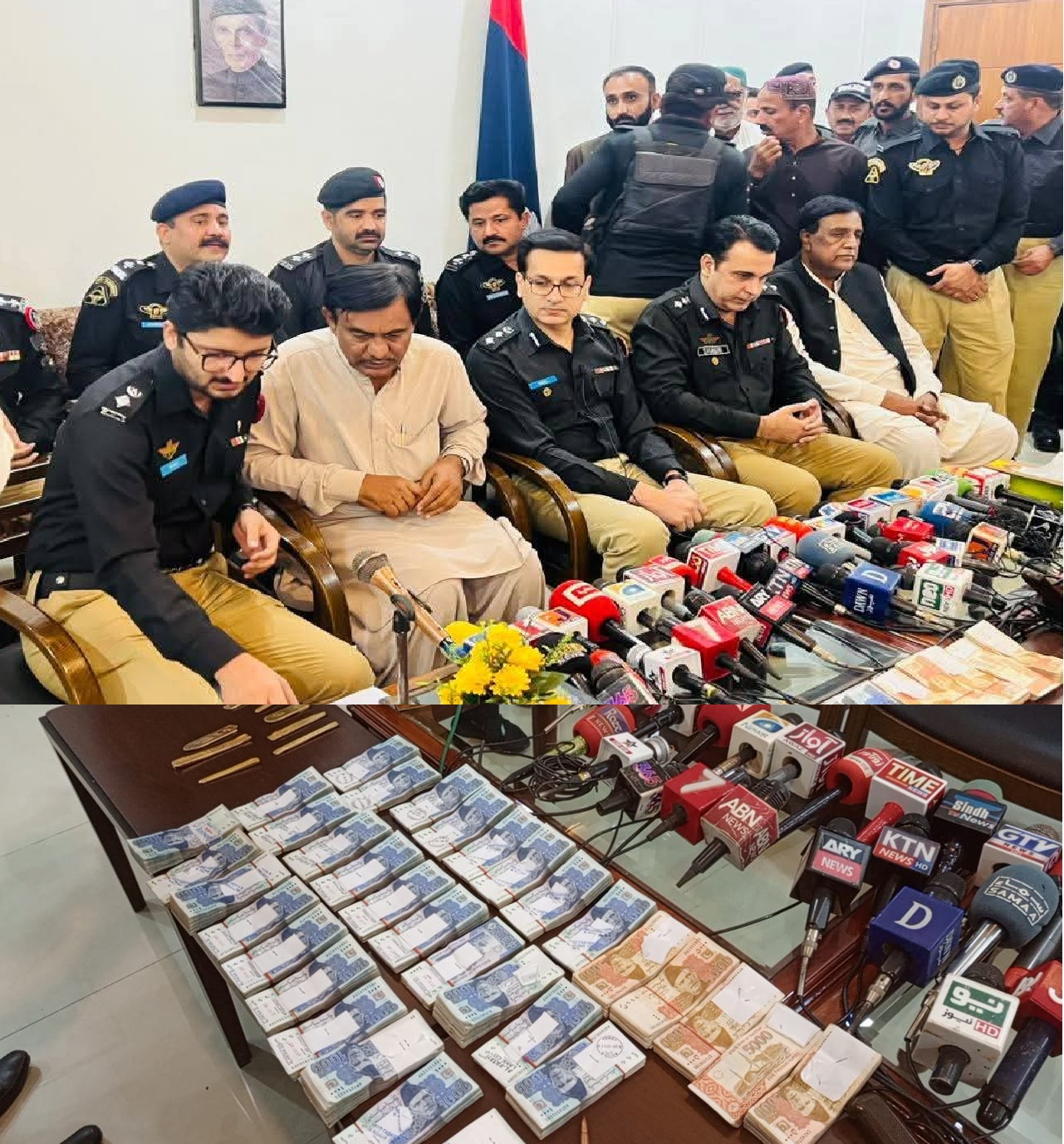 پ پ ايم اين اي ذوالفقار بهڻ جي گهر مان 700 تولا سون ڦر ٿيو، پنجاب مان هڪ جوابدار گرفتار ڪري 120 تولا سون ۽ 53 لک هٿ ڪري ورتا: پوليس