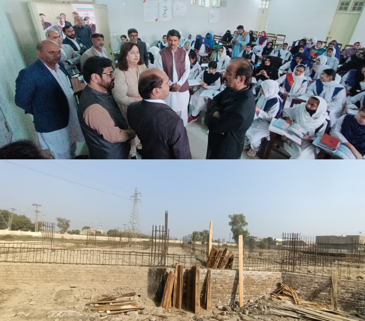 سيڪريٽري اطلاعات ۽ ڪاليج ايجوڪيشن نديم الرحمان ميمڻ پاران لاڙڪاڻي جي مختلف ڪاليجن جو دورو