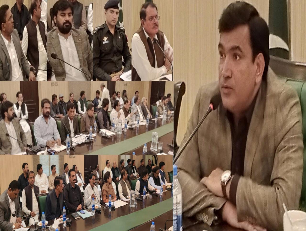 ڊويزنل ڪمشنر حيدرآباد فياض حسين عباسي جي صدارت هيٺ ٺٽي جي آفيسرن سان گڏجاڻي