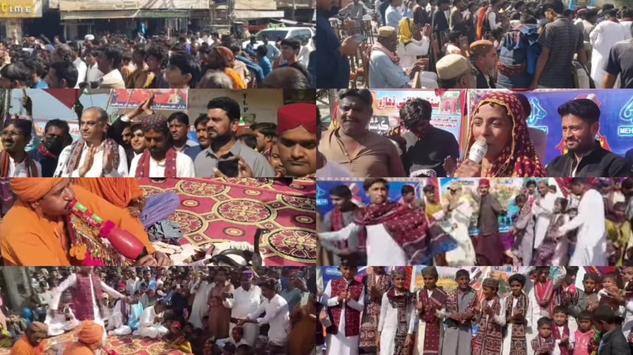 عمرڪوٽ ۾ سنڌي ثقافتي ڏهاڙو قومي سڃاڻ ۽ رنگن جي خوشبوءَ سان روشن، استادن، شاگردن، سياسي سماجي اڳواڻن، فنڪارن ۽ شهرين جي ڀرپور شرڪت