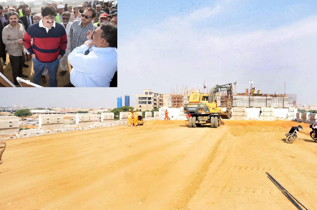 وڏي وزير  سيد مراد علي شاهه جو ڀينس ڪالوني ۾ ترقياتي ڪم جو جائزو