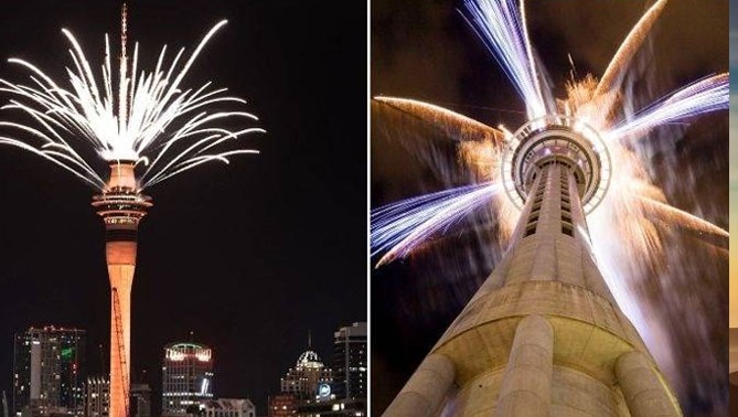 نیوزی لینڈ میں سال 2026 کا آغاز، آکلینڈ میں جشن، آسمان رنگ برنگی روشنیوں سے جگمگا اٹھا