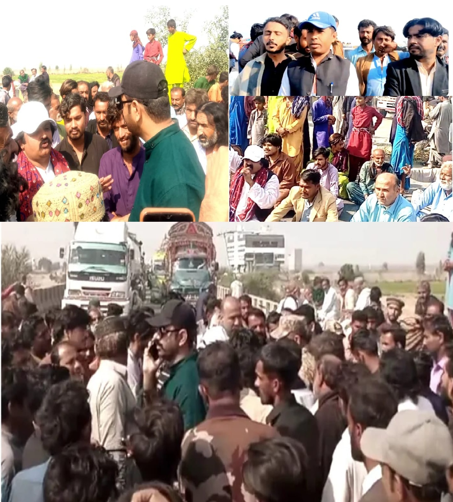 ٹھٹہ ضلع میں پانی کی قلت کے خلاف قومی شاہراہ پر مختلف مقامات پر دھرنے، ٹریفک معطل